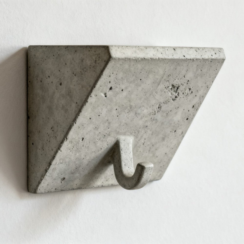 Minimalist Cement Hooks, Customizable Size Options