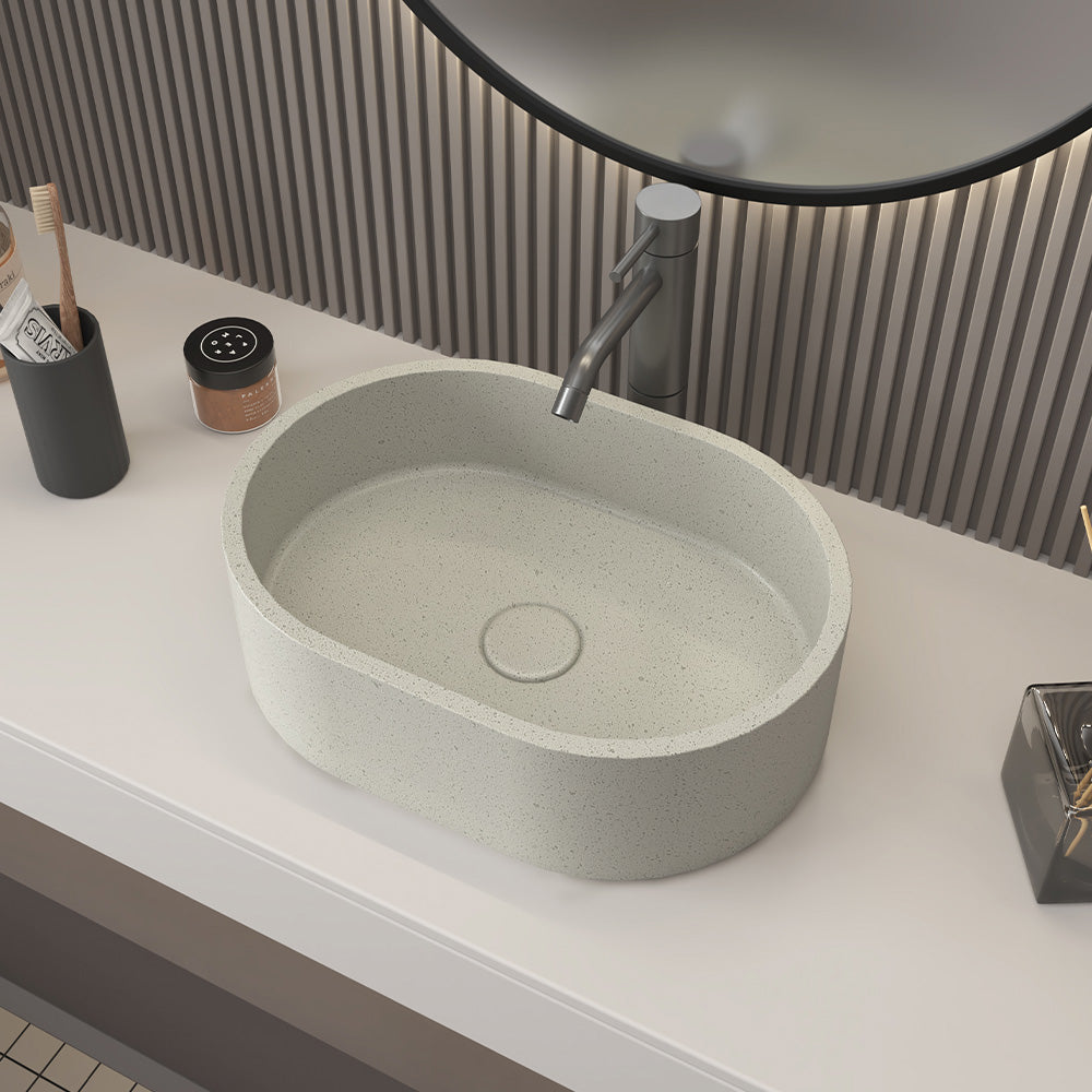 Counter Top Hotel Vanities Cement Basin
