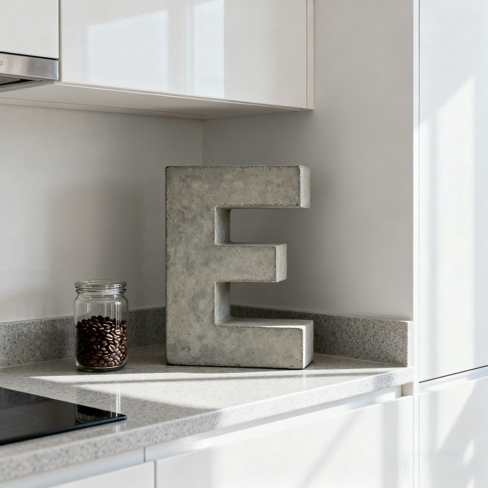 Weather-Resistant Cement Letters, Customizable