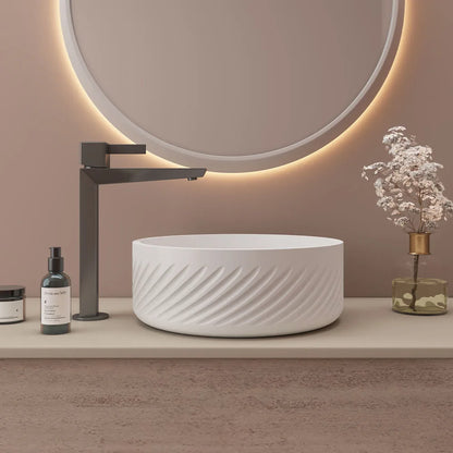 Modern Round Shape Cement Basin
