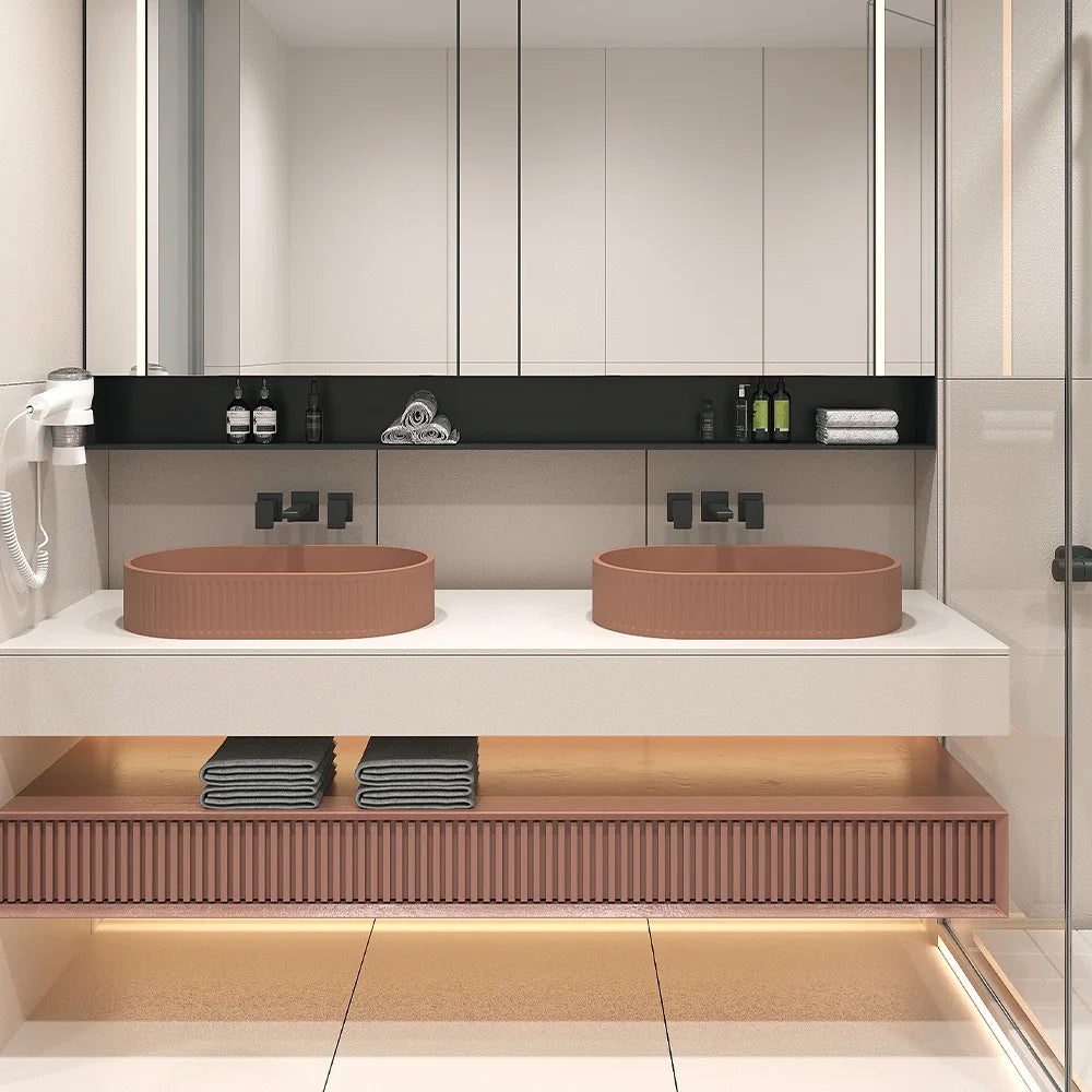 Neues Design Beton Badezimmer Waschbecken