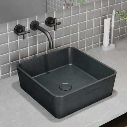 Natural Porosity Concrete Wash Basin