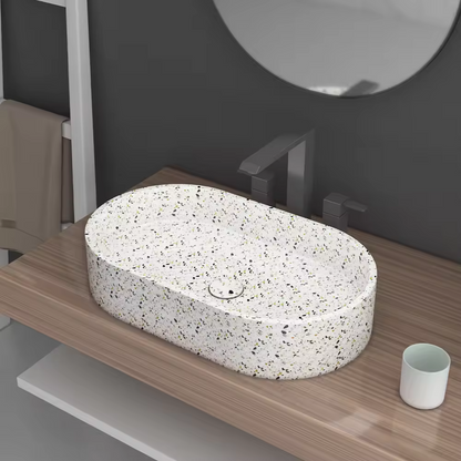 Stylish and Durable Terrazzo Vessel Sink
