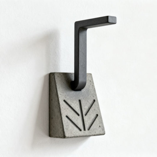 Modern Cement Wall Hooks, Customizable Options