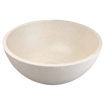 Mini Round Travertine Concrete Basin