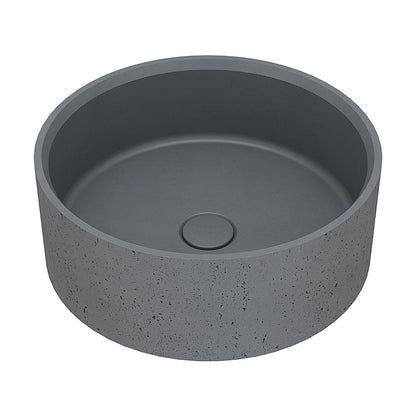 Natural Porosity Round Concrete Wash Basin