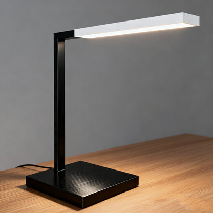 Black and White Minimalist Long Strip Modern Office Table Lamp