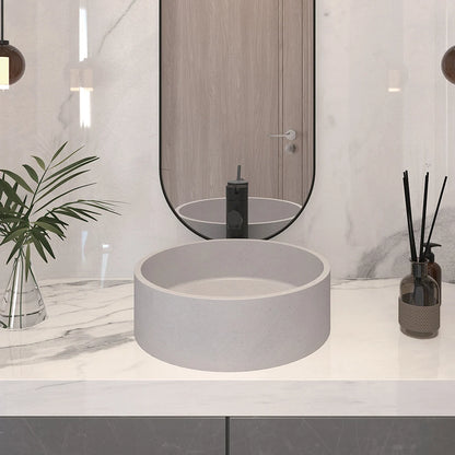 Modern Round Concrete Wash Basin