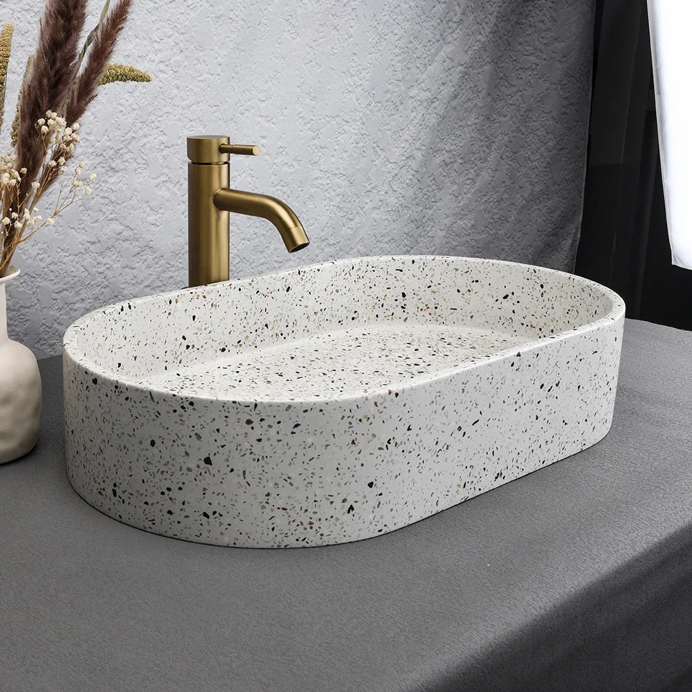 Stilvolles und langlebiges Terrazzo-Waschbecken