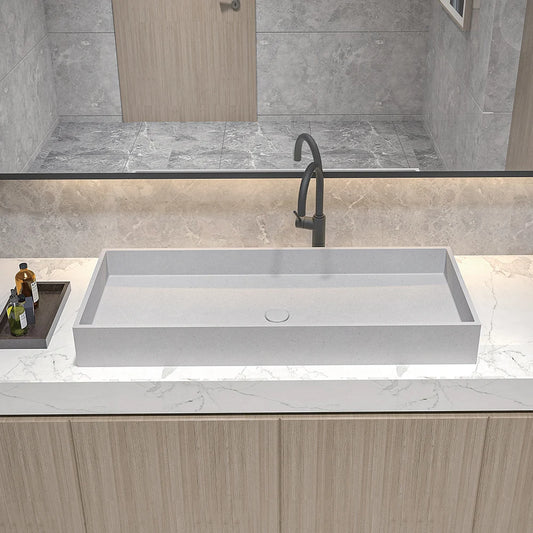 Badezimmer Modernes Waschbecken aus Zement