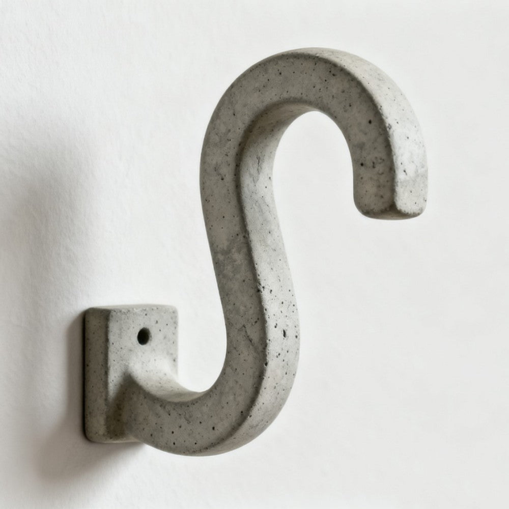 Modern Cement Wall Hooks, Customizable Options