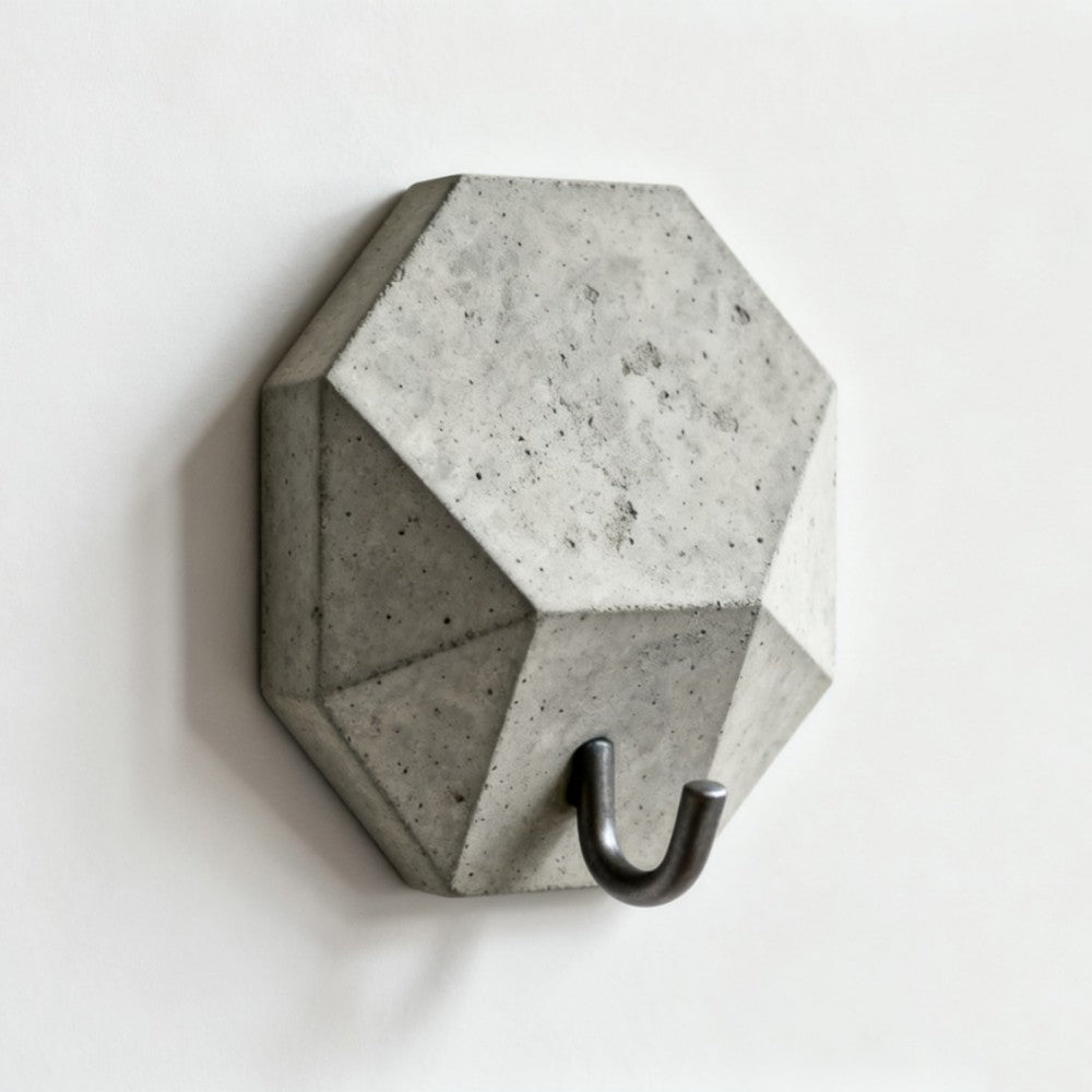 Minimalist Cement Hooks, Customizable Size Options