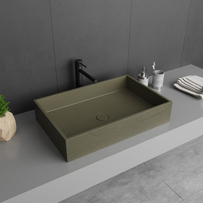 Rectangular Concrete Handmade Sink