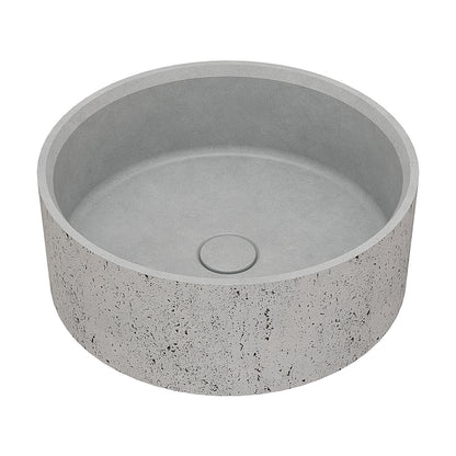 Natural Porosity Round Concrete Wash Basin