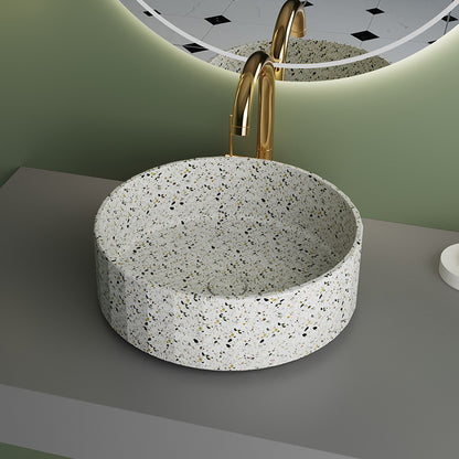 Modern Terrazzo Concrete Bathroom Sink