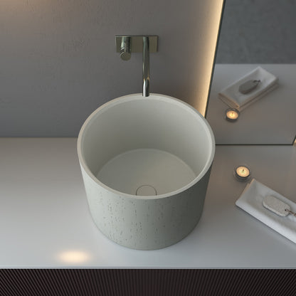 Einzigartiges strukturiertes natürliches Stomata-Zementbecken