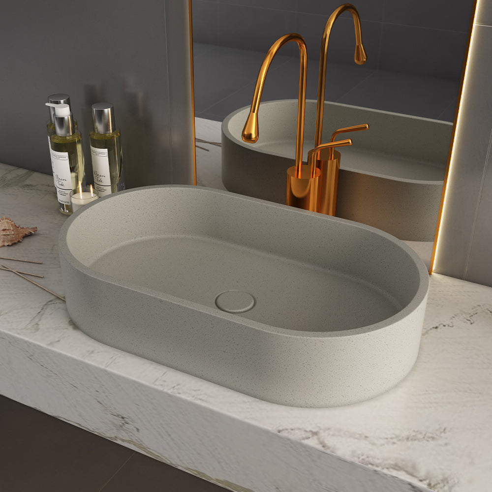 Cement Oval Concrete Basin