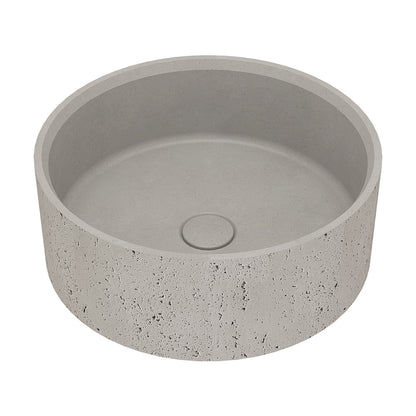Natural Porosity Round Concrete Wash Basin