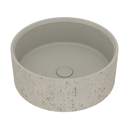 Natural Porosity Round Concrete Wash Basin