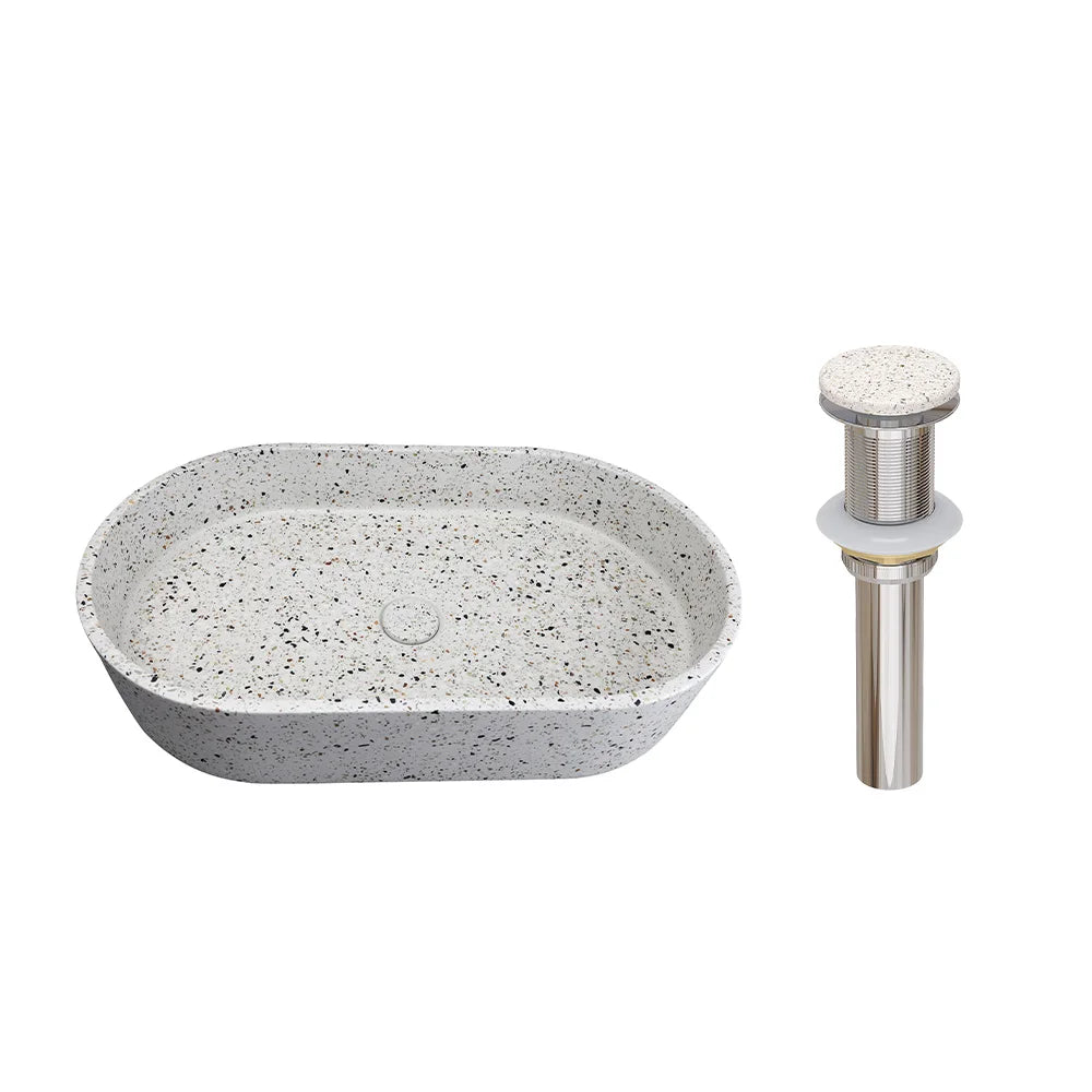 Stilvolles und langlebiges Terrazzo-Waschbecken