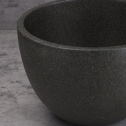 Small Round Apartment Concrete Wash Basin