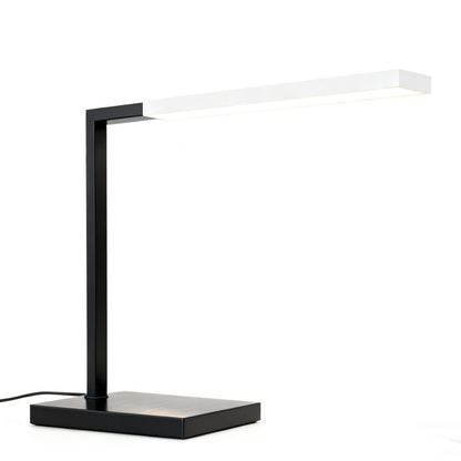 Black and White Minimalist Long Strip Modern Office Table Lamp