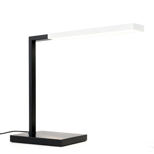 Black and White Minimalist Long Strip Modern Office Table Lamp