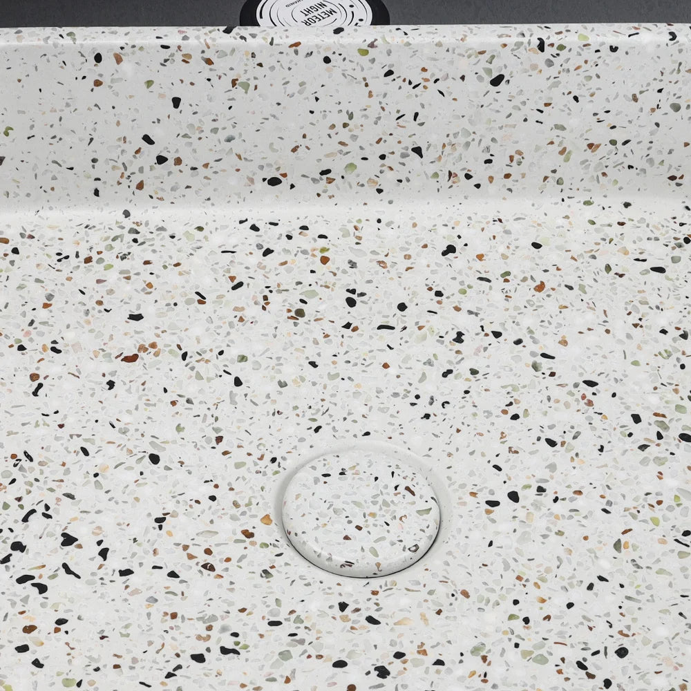 Stilvolles und langlebiges Terrazzo-Waschbecken