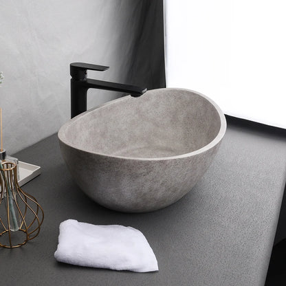 Black Sandstone Concrete Vessel Sink