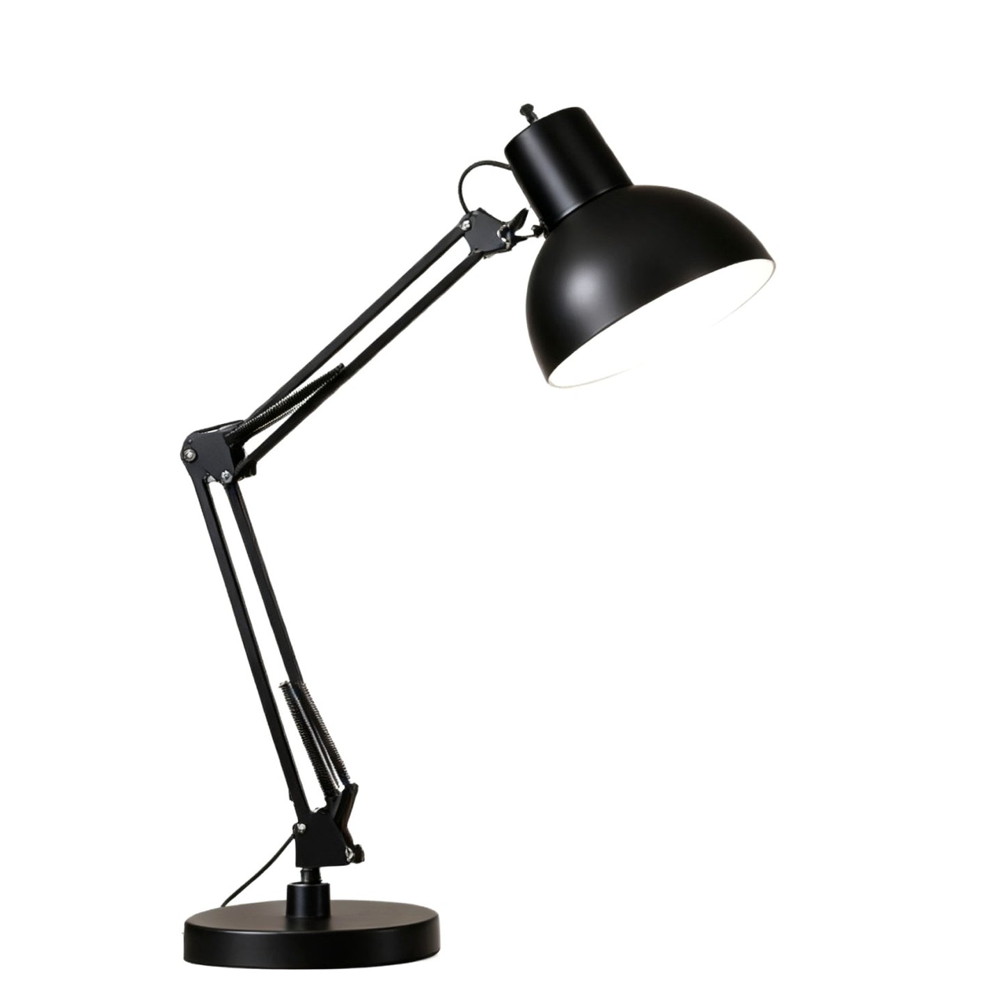Black Adjustable Arm Industrial Office Table Lamp