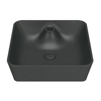 Square Concrete Wash Basin With Tap Hole