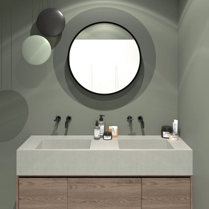 Double Wall-Mounted Cement Basin